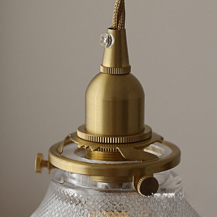 Mid-Century Vintage Glass Disc Pendant Light | Kalsten