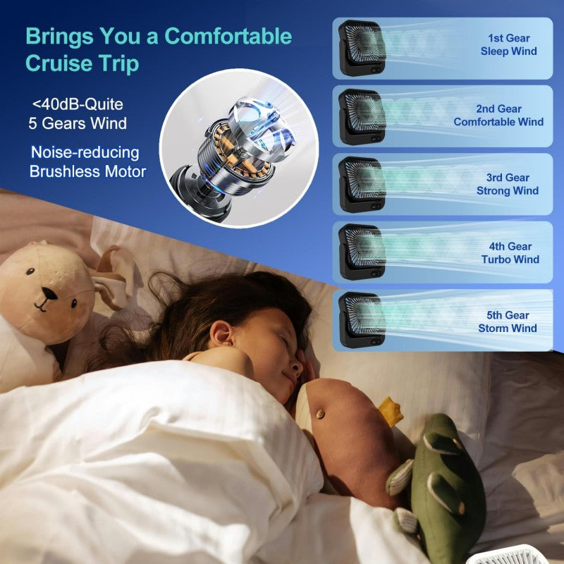Cruise Approved Magnetic Travel Fan | Kalsten