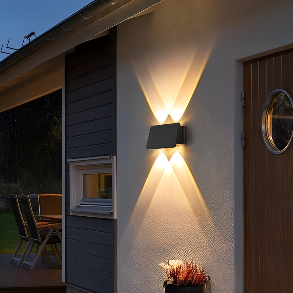 Waterproof LED Up and Down Lights Solar Wall Lamp Wall Washer Lights | Kalsten