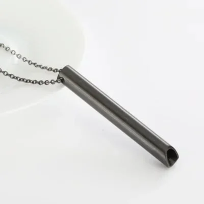 Kalsten | Breathing Exercise Necklace | Stainless Steel | Smoking & Vaping Alternative for Anxiety Relief