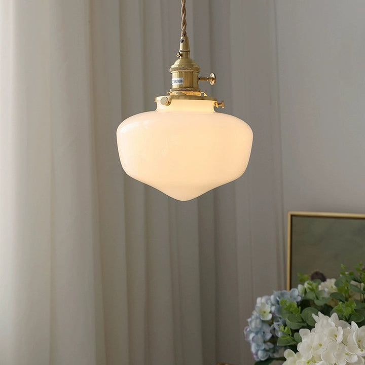 Retro Lantern Glass Pendant Hanging Light | Kalsten