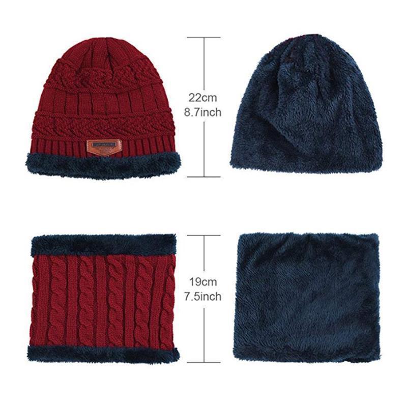 Winter Hat with Scarf Set