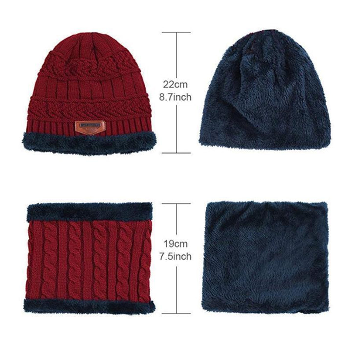 Winter Hat with Scarf Set