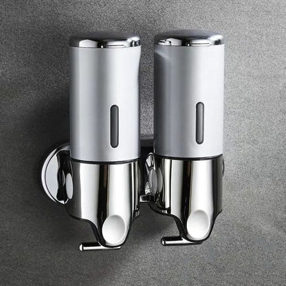 BowLift | Wall Mounted Soap Dispenser | SudsStation Bathroom Organizer | Stainless Steel & ABS | 16.9 fl oz | Set of 1–3