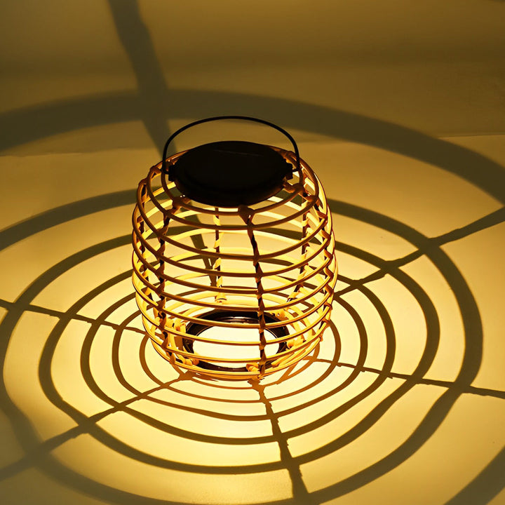 Rattan Lantern Waterproof Creative Modern Solar Garden Lights Lawn Lamp | Kalsten