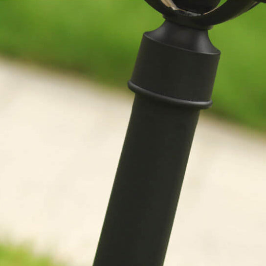 Industrial Solar Waterproof Die-Cast Aluminum Glass 1-Light Outdoor Lawn Landscape Light | Kalsten