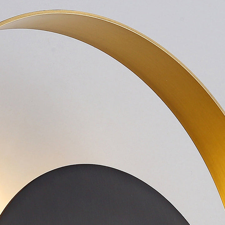 Modern Minimalist Iron Circle Ring 1-Light Wall Sconces Lamp For Bedroom | Kalsten