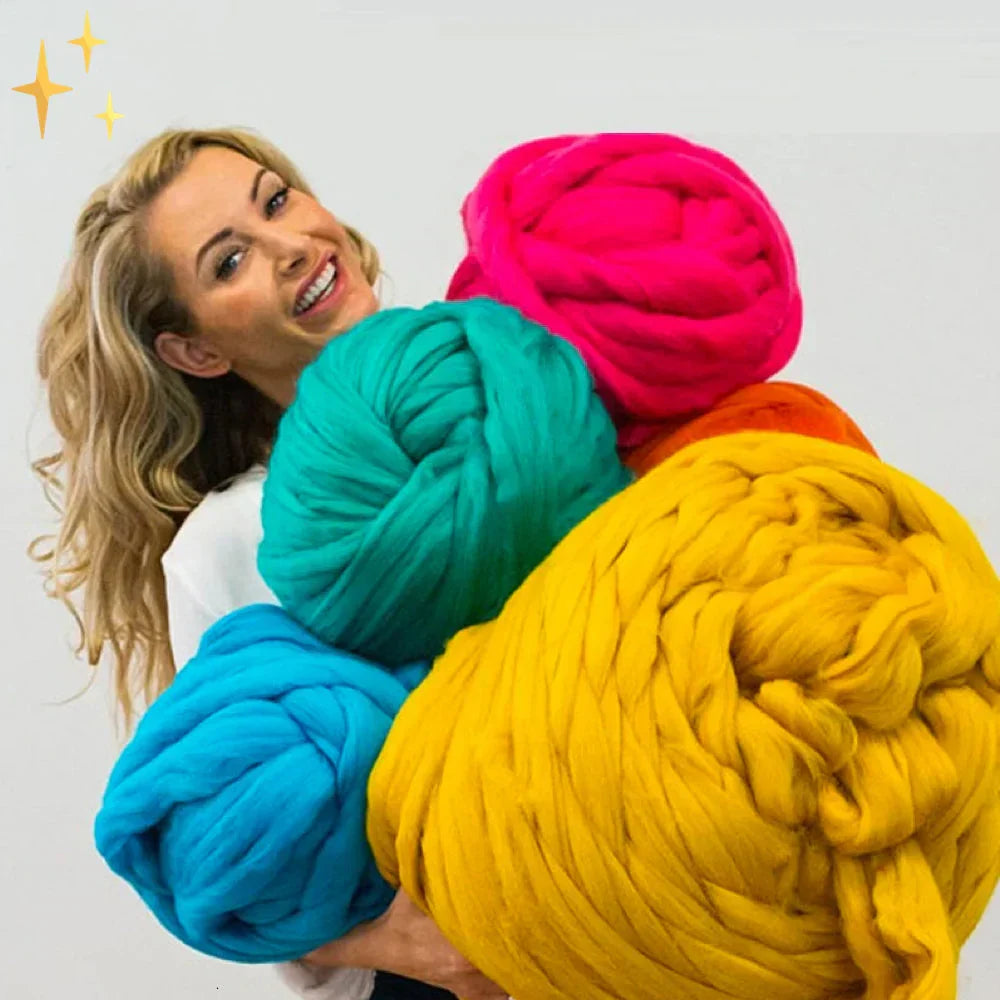 Kalsten | DIY Chunky XL 1000 gram Yarn for Soft Blankets