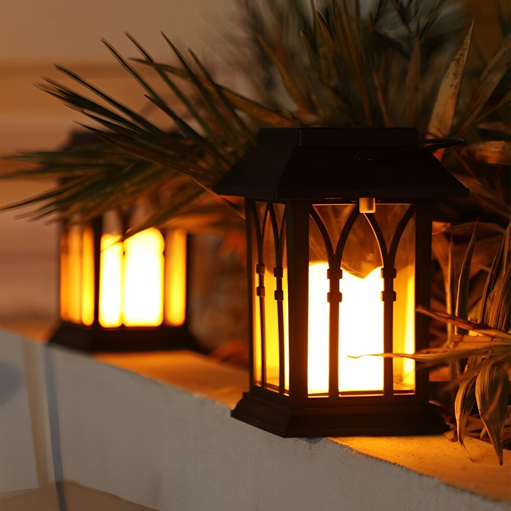 Portable Lantern Waterproof LED Intelligent Black Solar Outdoor Lights | Kalsten