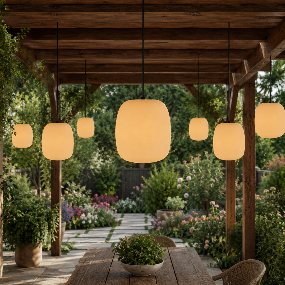 Japanese-Style Waterproof Outdoor Hanging Lantern