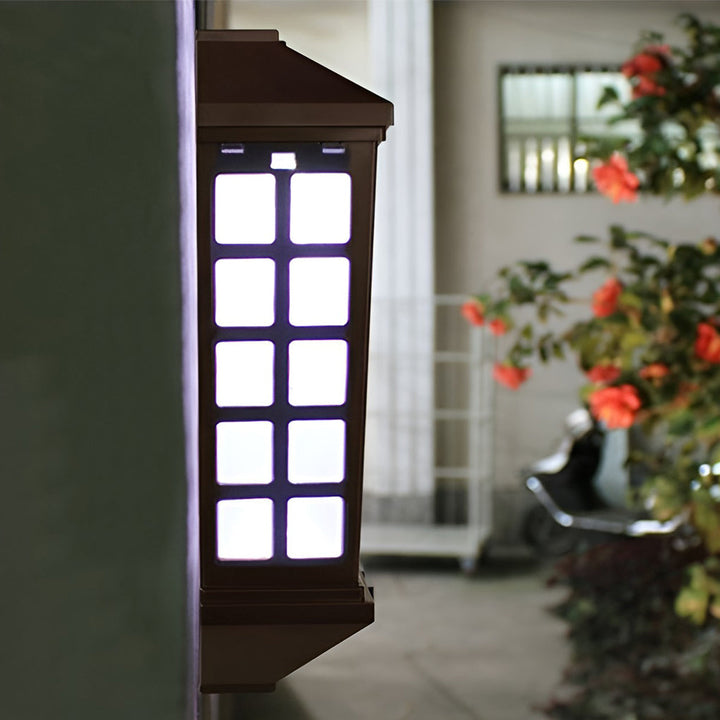 Solar LED Light-controlled Motion Sensor Modern Outdoor Wall Lamp | Kalsten