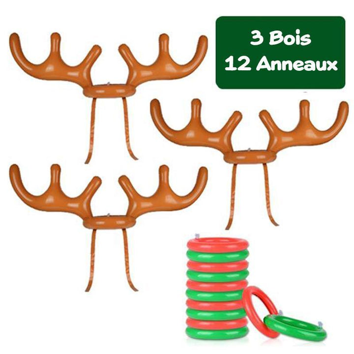 Christmas Reindeer Wooden Ring Toss Game | Kalsten