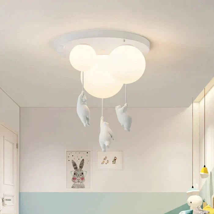 Children's Ceiling Lamp with Bear and Balloon - CloudBear | Kalsten