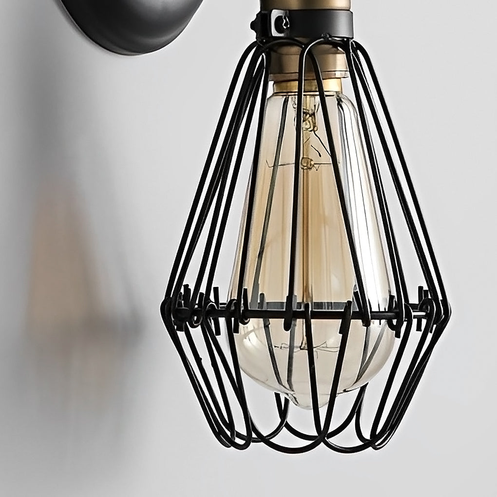 Adjustable Iron Retro Country Industrial Style Wall Lamp Wall Light Fixture | Kalsten