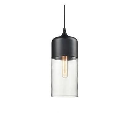 Kalsten | Hand-Blown Glass & Wood Pendant Light Adjustable