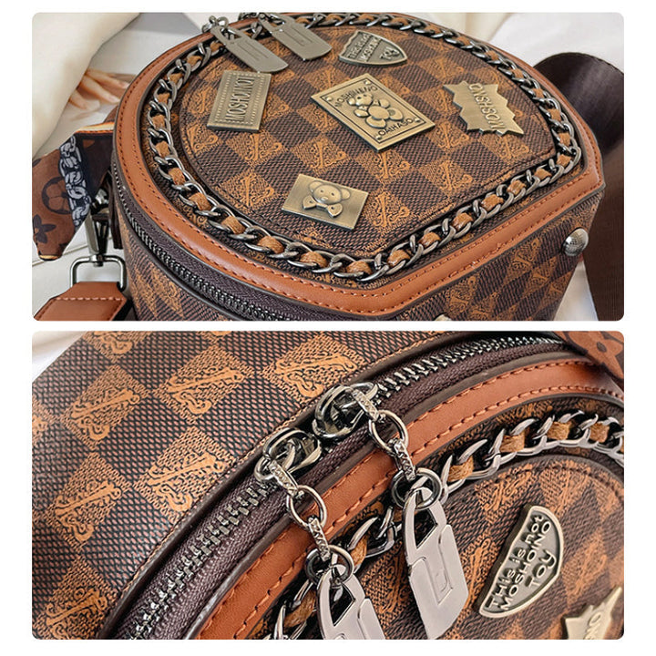 Fashionable Retro Bear Badge Shoulder Bag | Kalsten