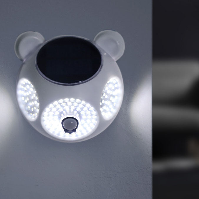 Solar Body Sensor Round Shape LED Patio Outdoor Wall Sconce Lamp | Kalsten