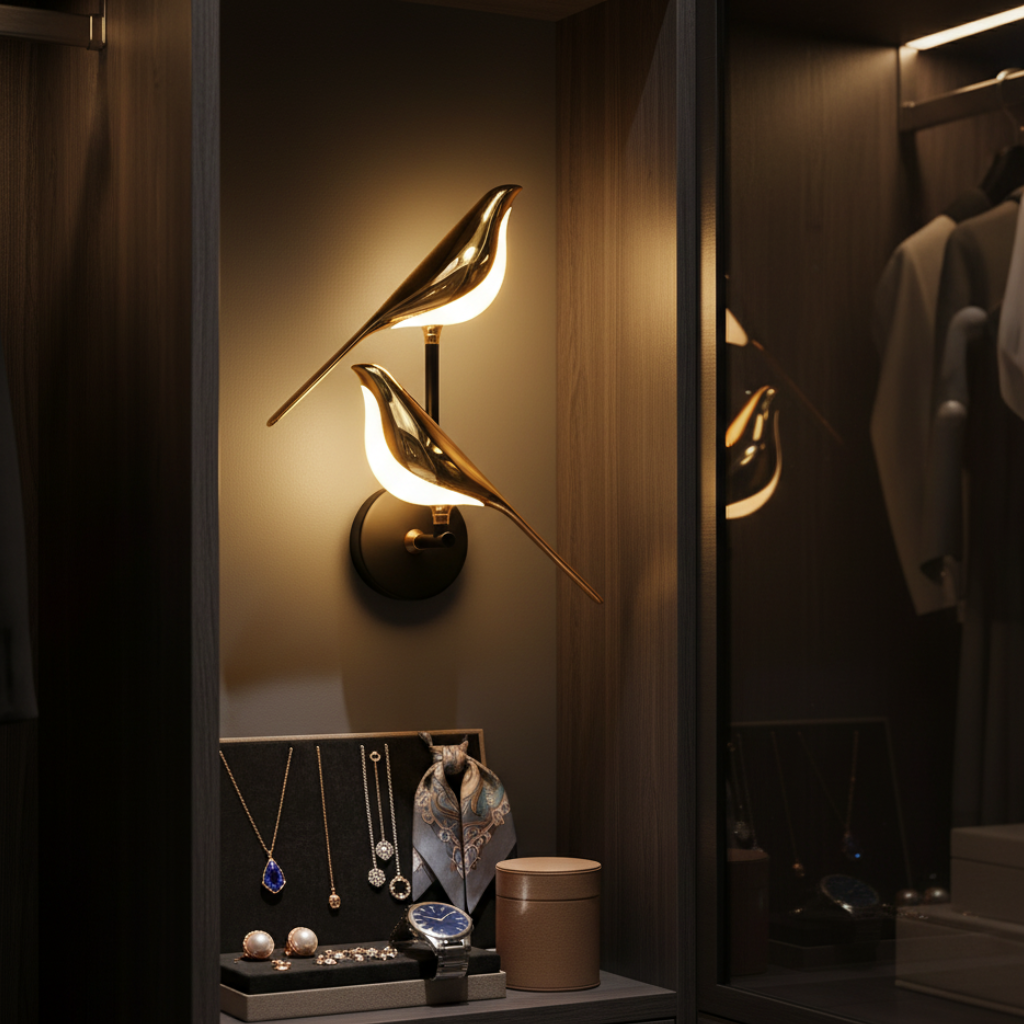 Bird-Design LED Wall Sconce