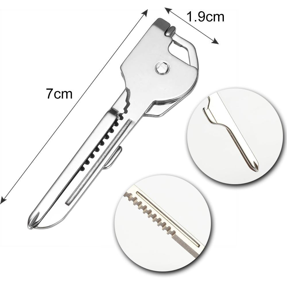 6-in-1-Keyring Multitool Mini-Multitool Keychain Pocket Stainless Steel Foldable Swiss Tech Easy Bottle Opener Keychain | Kalsten