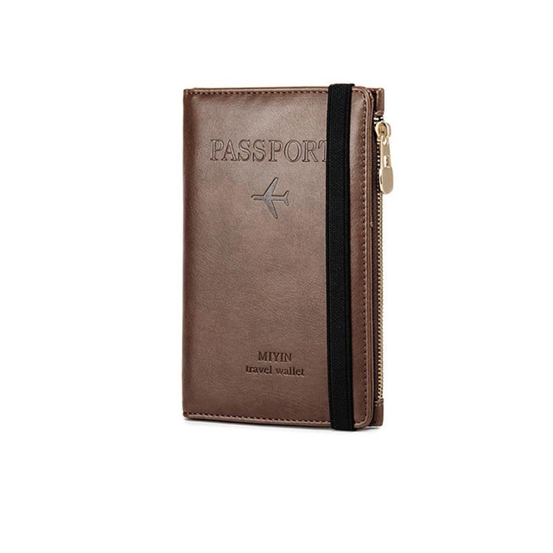 Men's Leather Passport Wallet with RFID Blocking | Kalsten