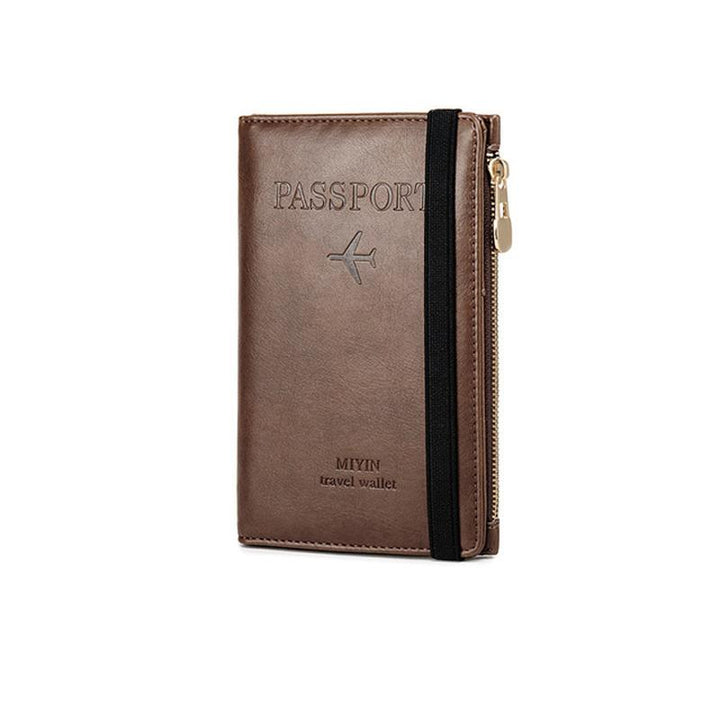 Men's Leather Passport Wallet with RFID Blocking | Kalsten