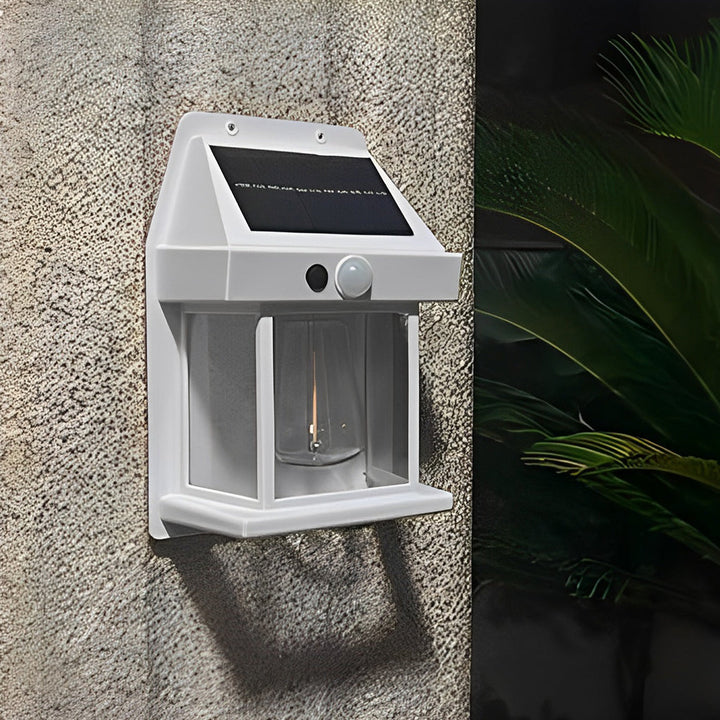 Tungsten Bulb Solar Wall Lanterns Dusk to Dawn Motion Senor Lighting | Kalsten