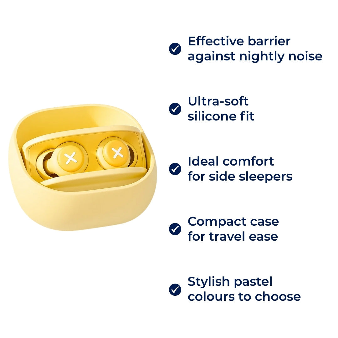 Block Snoring & City Noise – Soft Silicone Fit – Reusable & Hygienic – Ideal for Side Sleepers & Travel Kalsten