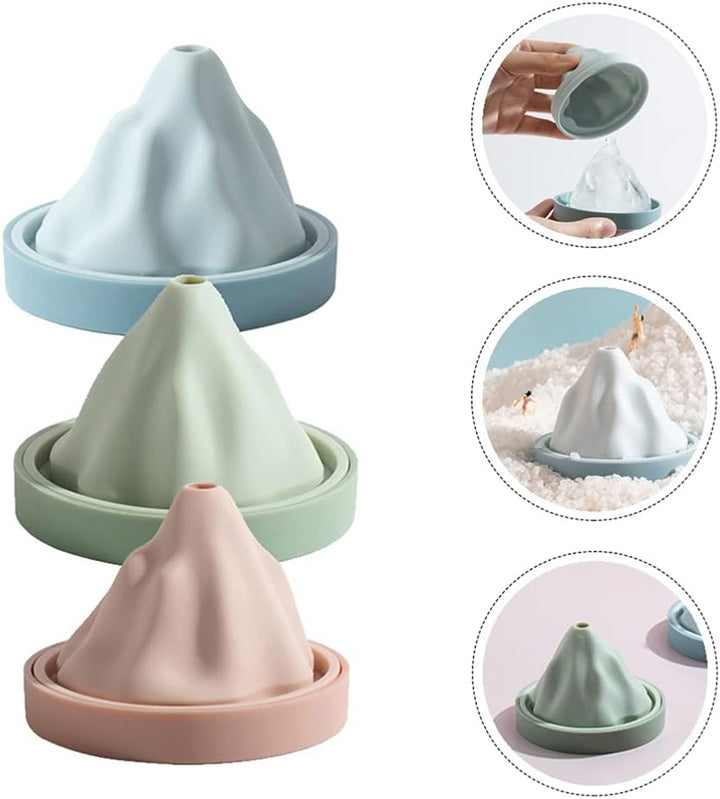 Reusable Silicone Snow Mountain Iceberg Ice Cube Mold with Lid | Kalsten