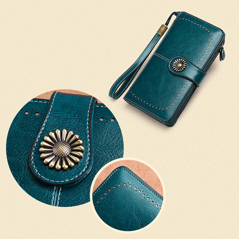 Retro long wallet with large capacity | Kalsten