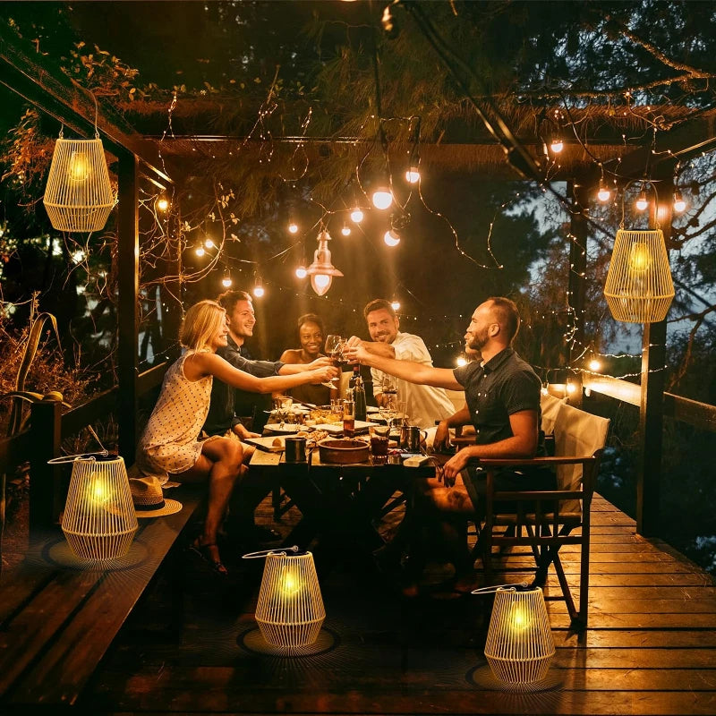 Brehn | Solar Outdoor Hand-woven Garden Lamps | Waterproof Landscape Light for Villa & Terrace Decoration - Alpho