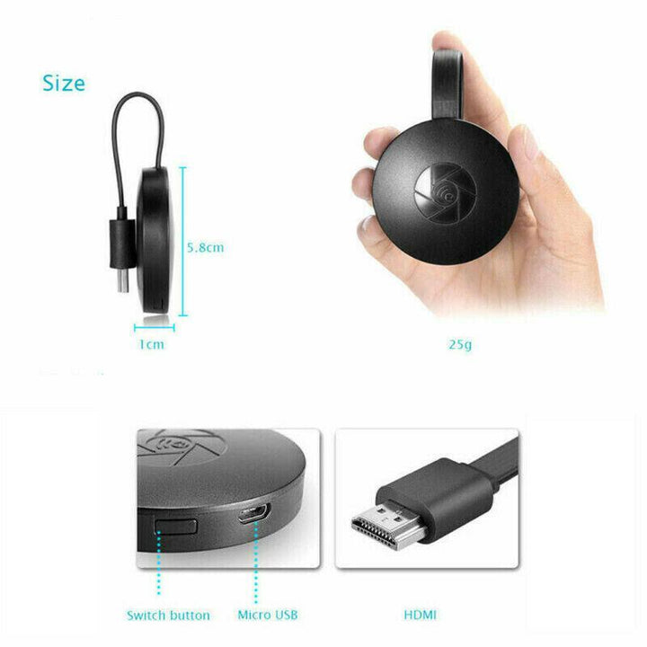 Portable Wireless HDMI 1080P Screen Receiver