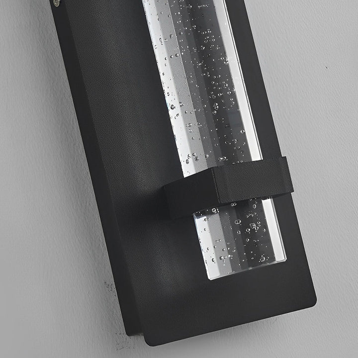 11.8 Inch Waterproof Hardwired Bubbles Glass Outdoor Wall Light | Kalsten
