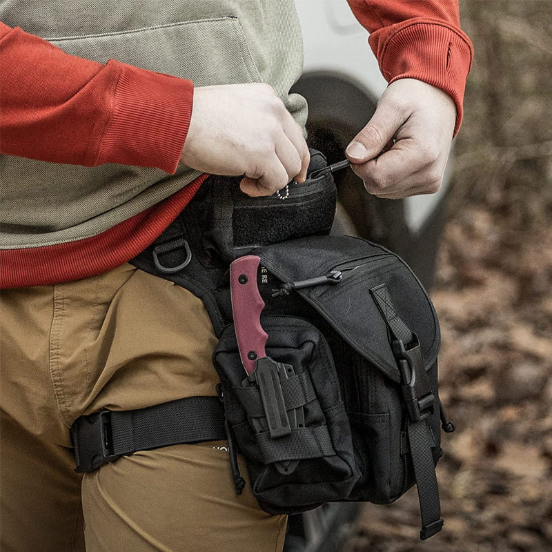 Kalsten | Nylon Waterproof Men Tactical Waist Pack Leg Travel Belt Bag