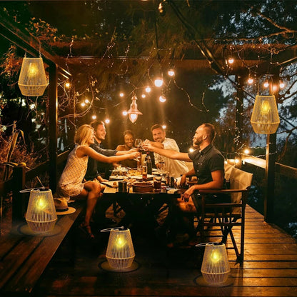 BowLift | Solar Outdoor Handwoven Garden Lamps | Waterproof Landscape Light for Villa & Terrace Decoration - Alpho