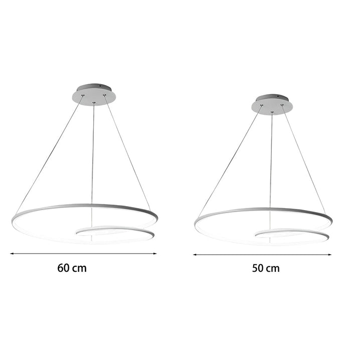 Modern LED Dimmable Pendant Light - Height Adjustable Ceiling Light for Dining Room & Living Room | Kalsten