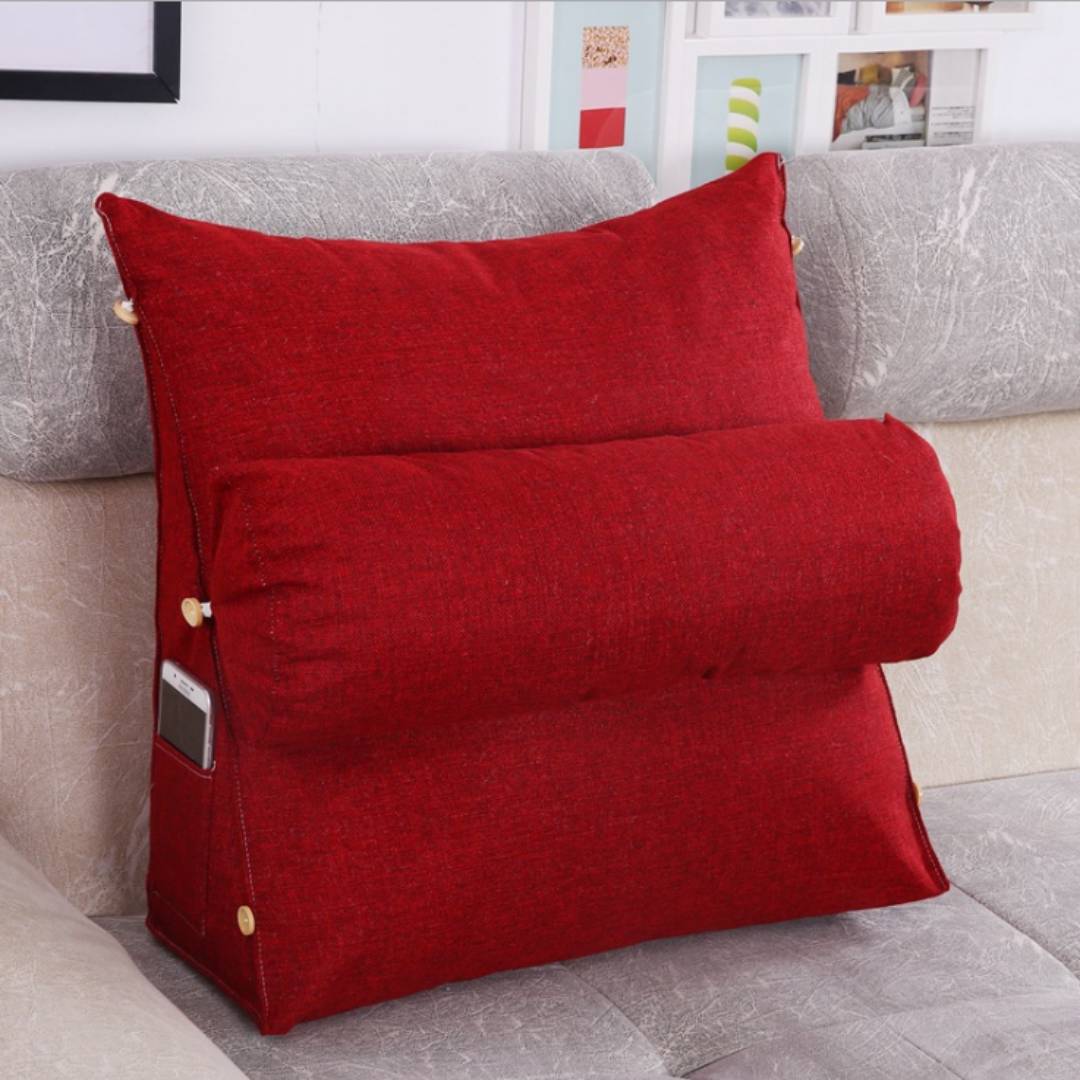 LoungeEase | Backrest Pillow for Reading and TV - Lumbar Support Adjustable Bed Pillow - Comfort Posture - Versatile Use Pillow Kalsten
