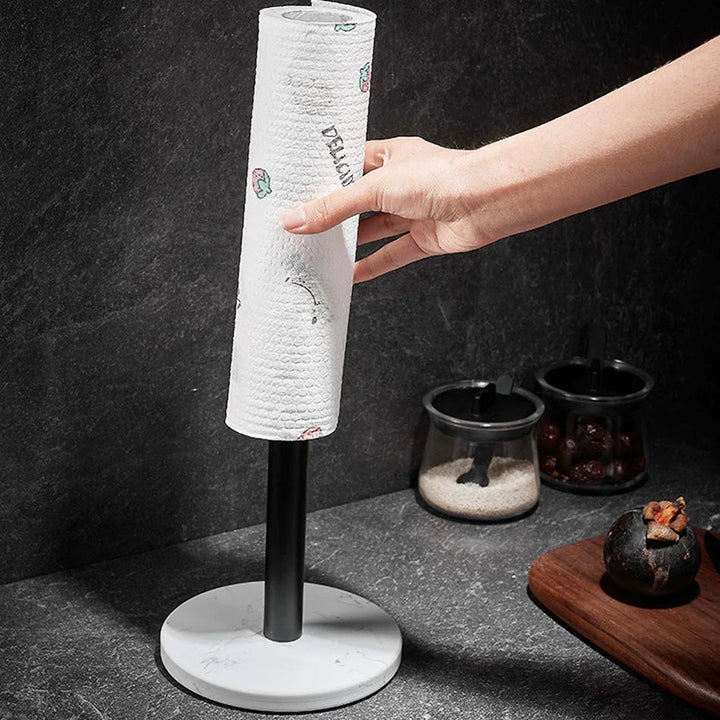 Kalsten | Marble paper towel holder – gold details for exceptional style