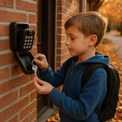 KeyGuard Outdoor Safe – Waterproof Wall-Mounted Key Box | Skanto