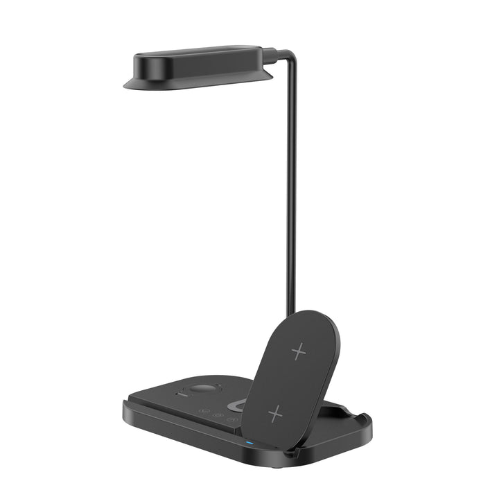 LED table lamp with dimmer and wireless charger for smartphones (4-in-1) | Kalsten
