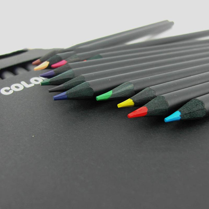 12 Set Colored Wooden Pencils | Kalsten