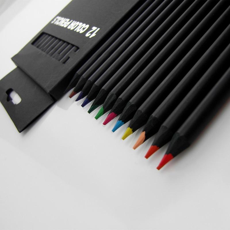 12 Set Colored Wooden Pencils | Kalsten