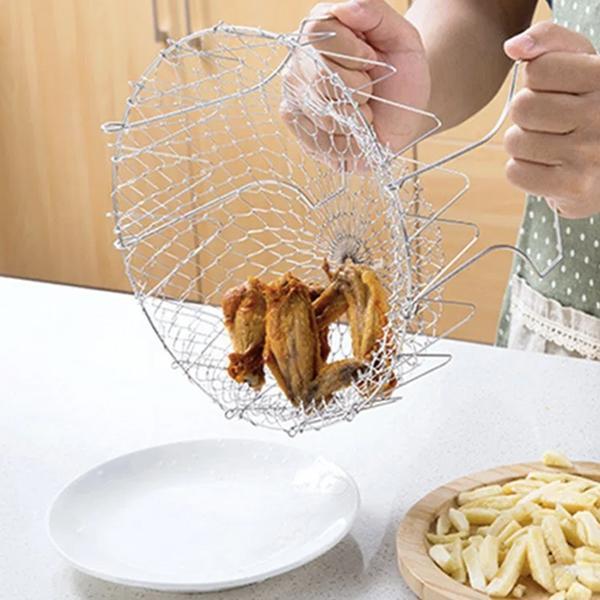 12-in-1 Flexible Kitchen Basket Stainless Steel | Kalsten
