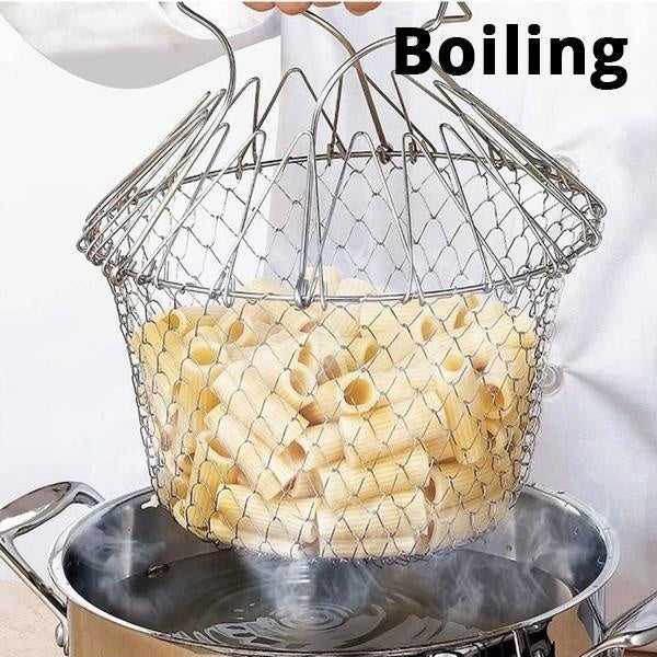 12-in-1 Flexible Kitchen Basket Stainless Steel | Kalsten