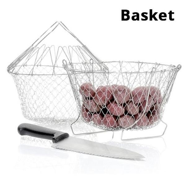 12-in-1 Flexible Kitchen Basket Stainless Steel | Kalsten