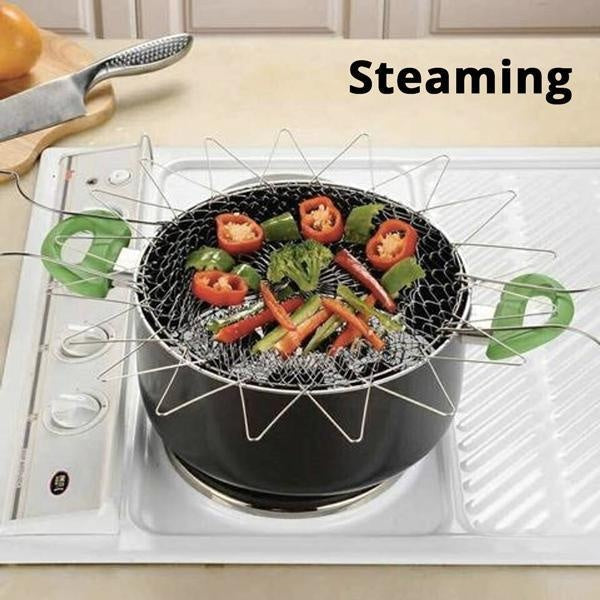 12-in-1 Flexible Kitchen Basket Stainless Steel | Kalsten