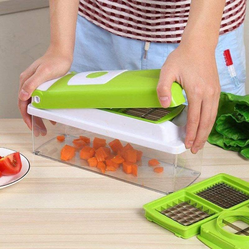 SlicePro 12-in-1 Vegetable Slicer – Multifunctional Cutting and Grating System for the Kitchen | Kalsten