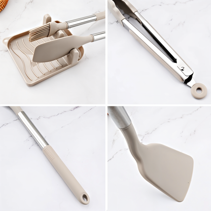 BowLift | 12-Piece Silicone Kitchen Utensil Set – Culinara Pro