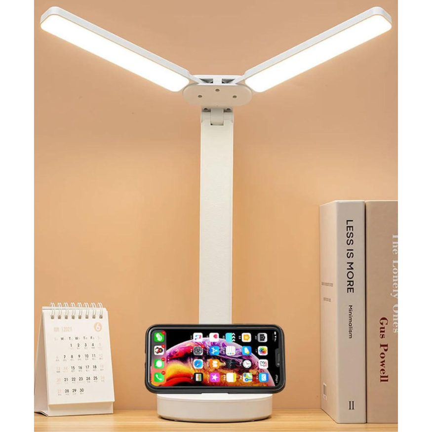 Adjustable Reading Lamp - Rechargeable Dimmable with Phone Table | Kalsten