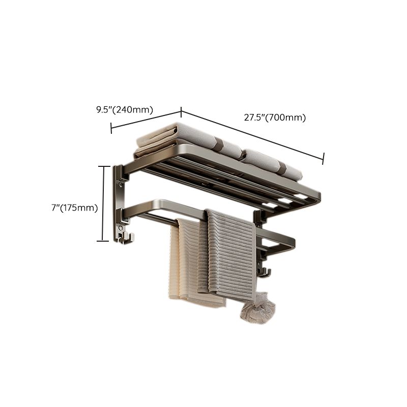 Kalsten | Modern Stainless Steel Bathroom Shelf Bathroom Accessories Set Towel Holder Bathroom Set