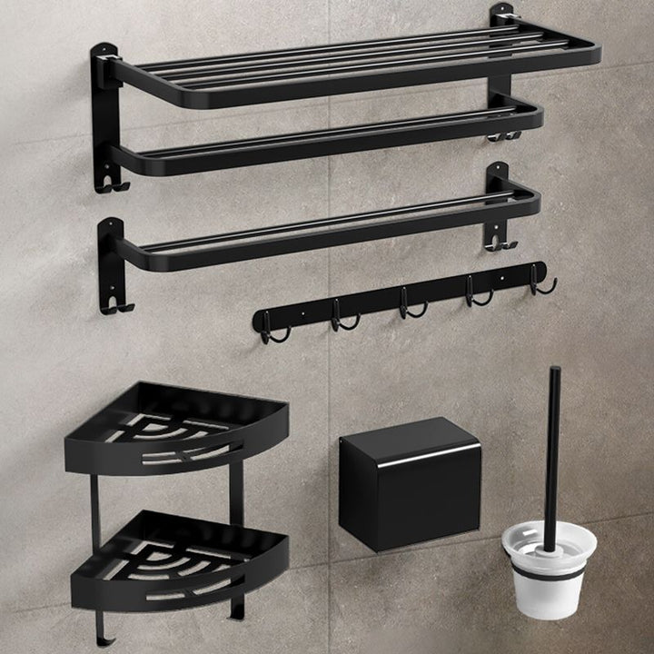 Kalsten | Black modern bathroom accessory set stainless steel bathroom fittings